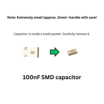 Skull LED Electronics Kit 100nF SMD capacitor