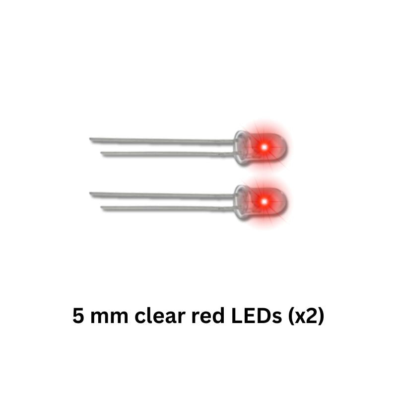 Skull LED Electronics Kit 5mm clear red LEDs