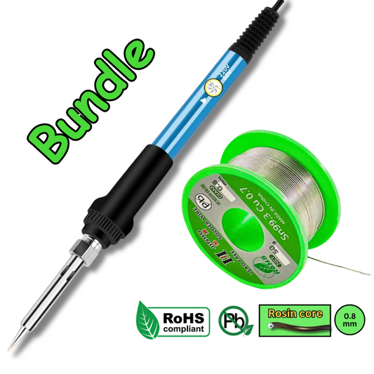 Soldering iron and wire bundle