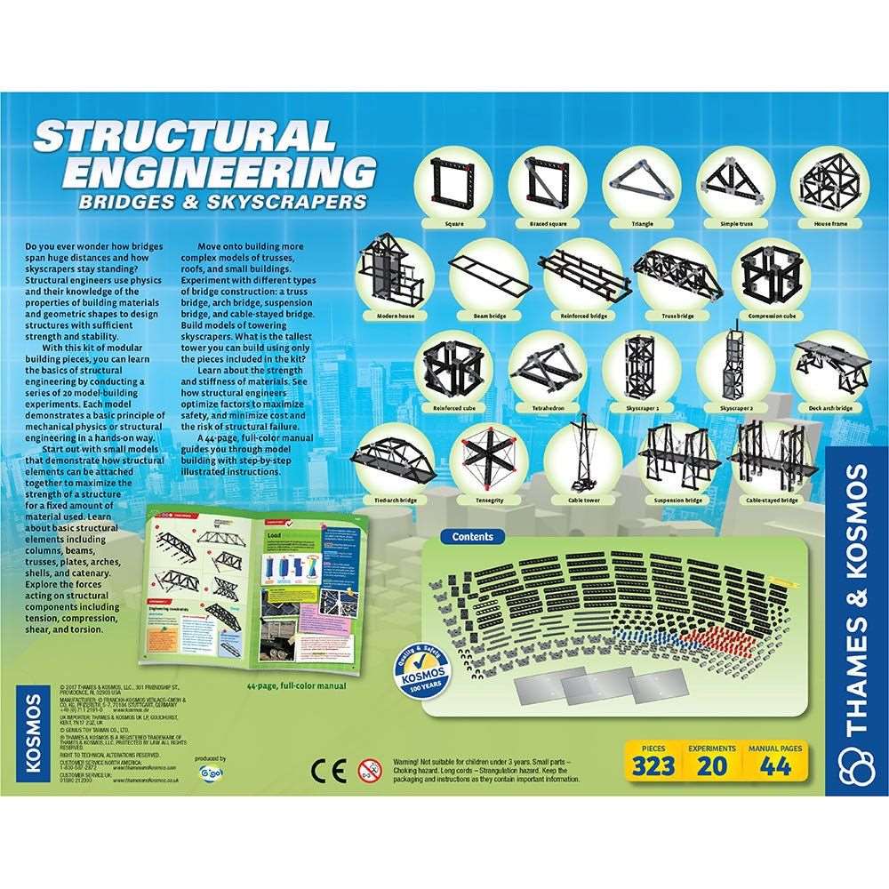 Thames and Kosmos Structural Engineer Kit Box Reverse