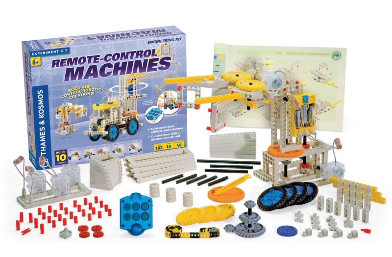Thames and Kosmos Remote Control Machines Kit contents