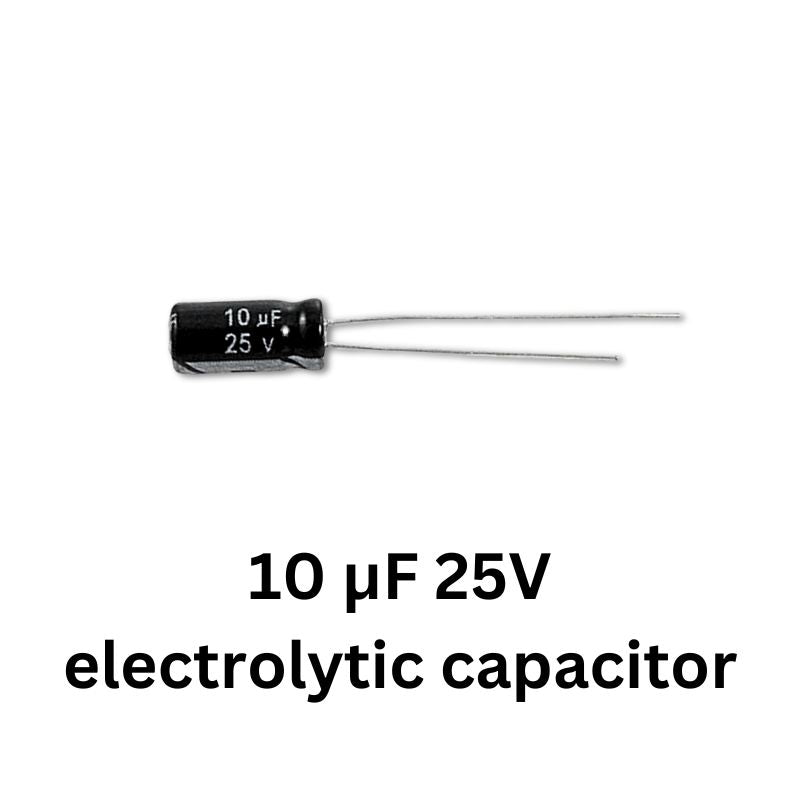 Ultrasonic Proximity Sensor Kit components 10 uF 25V electrolytic capacitor