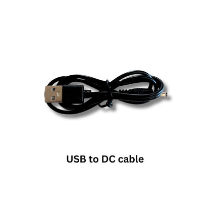 Ultrasonic Proximity Sensor Kit components USB to DC cable