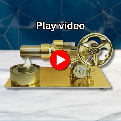 Video demonstration of the Stirling Engine in operation